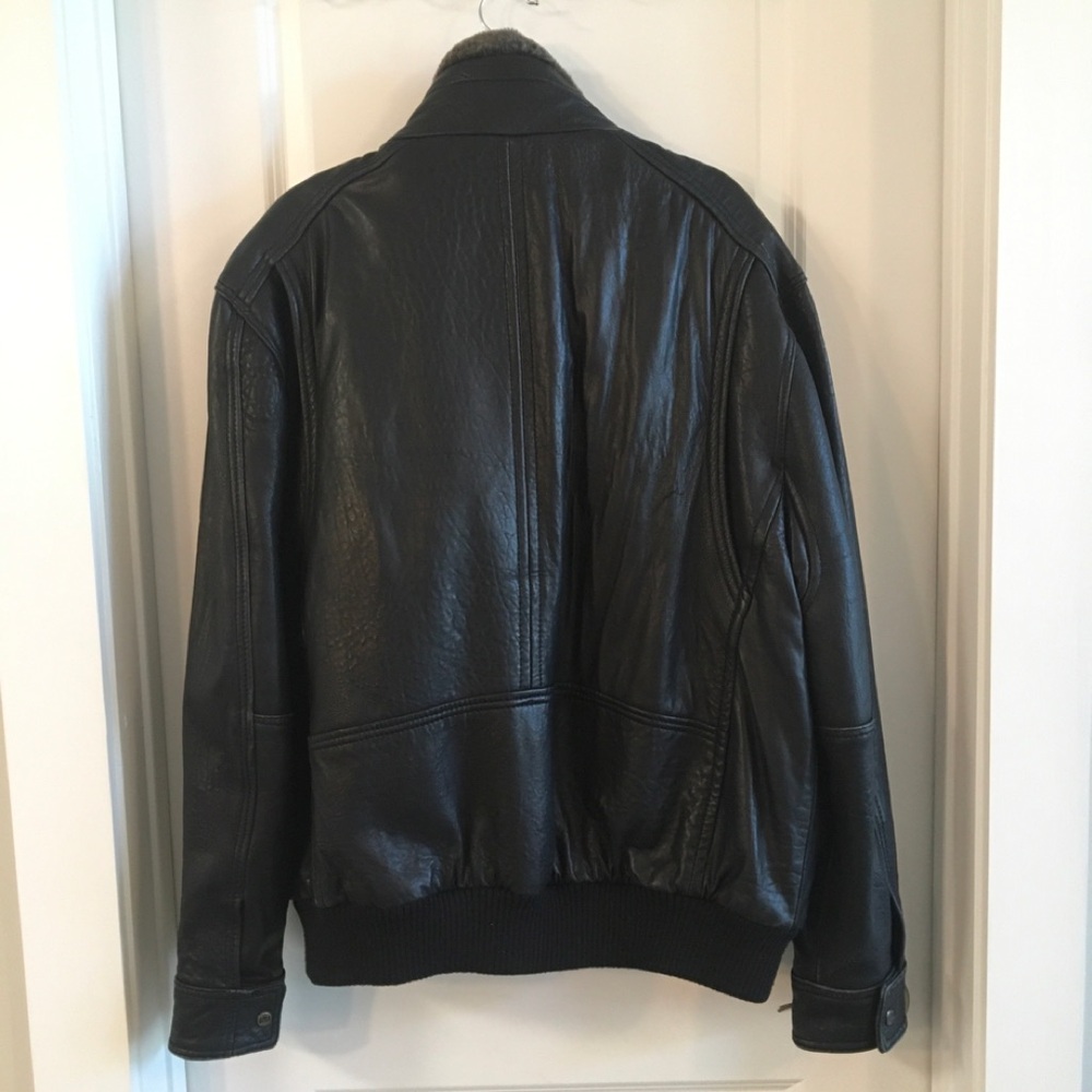 Men’s Leather Jacket Black Sz.XXL - Picture 3 of 12